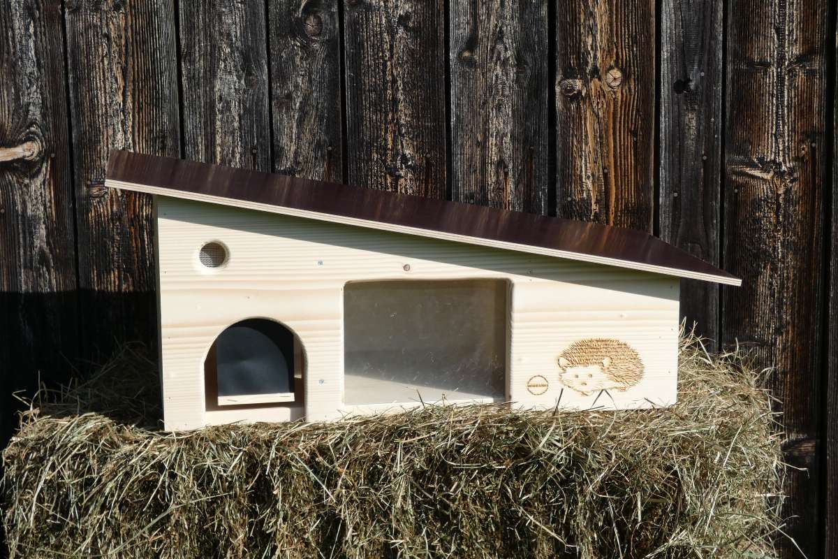 Gartenetage Igelfutterhaus Mit Zwei Eingängen Und Rattenklappen Igelhaus Winterfest Mit Boden Katzen