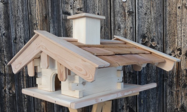 XXL Vogelfutterhaus Watzmann aus Lärchenholz
