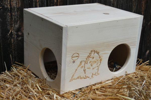 Schutzhütte Unterschlupf für Meerschweinchen oder Zwerghase