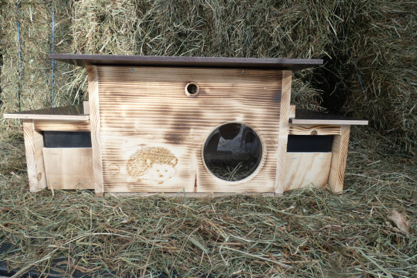 Igelhaus mini mit Fenster und 2x Tunnel geflammt